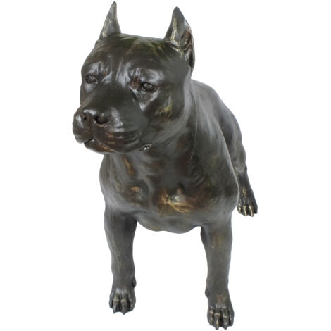 Staffordshire Bull Terrier, Staffik, Staffi I: estatuilla de perro de tamaño natural, figura a escala 1:1, estatua de jardín de Art-Dog