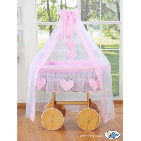 Moisés con dosel Deluxe - Amelie Pink