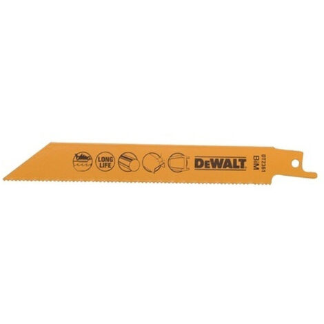 Dewalt DT2361-QZ Hoja de Sierra Recta BIM 152 mm 14TPI Metal 5 Piezas
