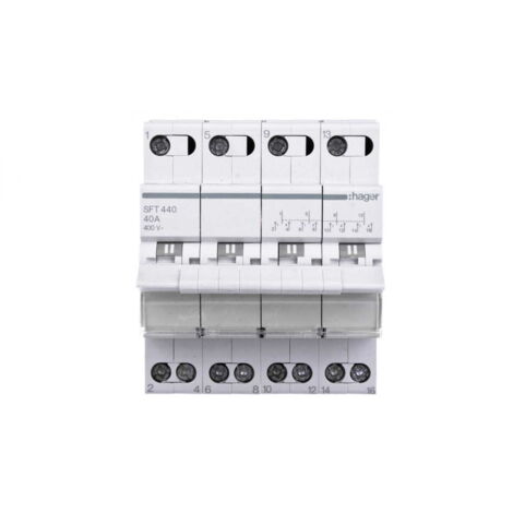 Hager SFT440 conmutador modular blanco 40A 400V