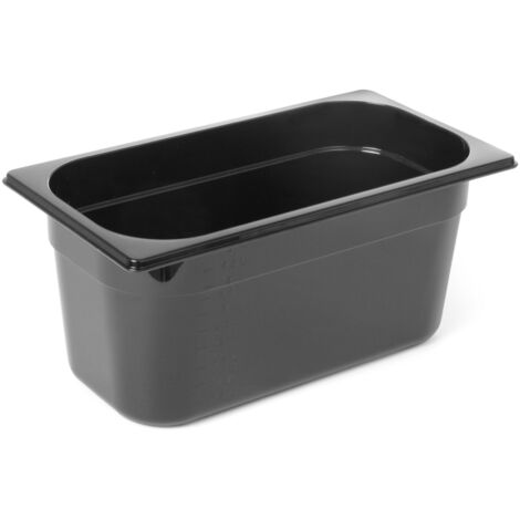 Contenedor de policarbonato negro GN 1/3, altura 150 mm - Hendi 862513 (1/3)