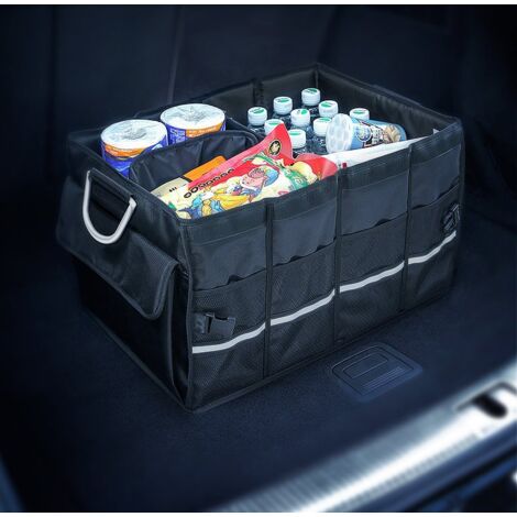 Organizador multifuncional para maletero de coche, color negro. (1/5)
