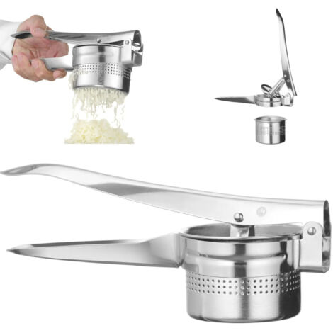 Prensa manual de acero para patatas, 270 x 100 x 95 mm (1/5)