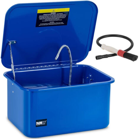 Lavadora de taller para herramientas de piezas de automóvil con cepillo 20 l 3,3 l/min