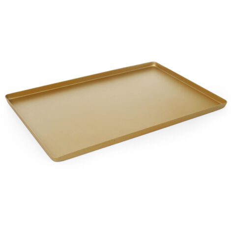 Bandeja expositora de repostería para tartas 30x20cm - dorada (1/2)