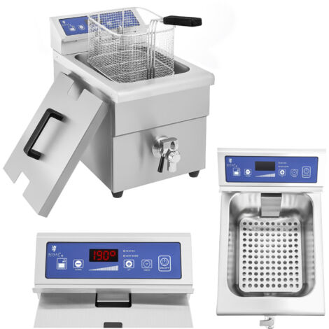 Freidora de inducción con grifo 230V Royal Catering 10L