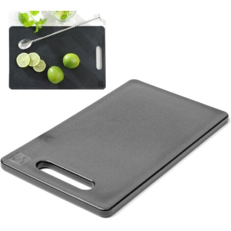 Tabla de cortar universal con mango 250 x 150 mm negra - Hendi 826478 (1/5)