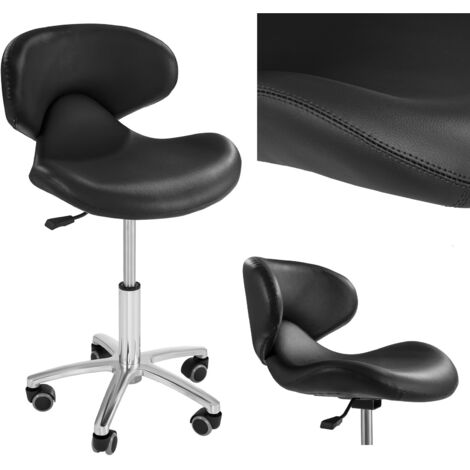 Sillón cosmético móvil con ruedas Physa ANDRIA, color negro