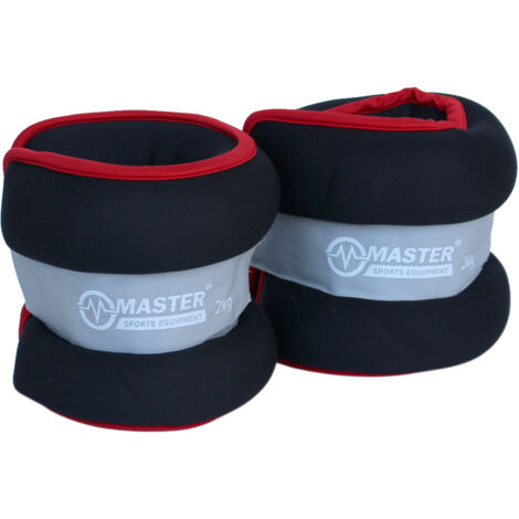 Pesas de neopreno para tobillos y muñecas, 2 x 2 kg. (1/5)