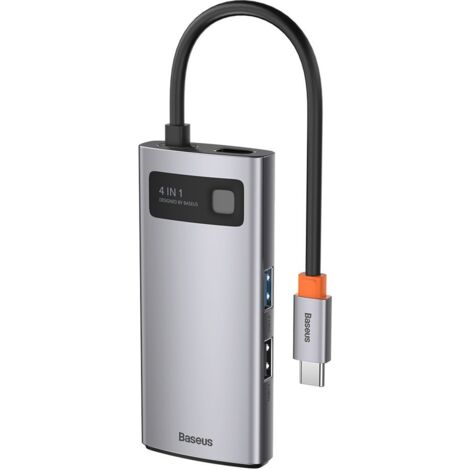 HUB multifuncional 4 en 1 Metal Gleam USB-C a USB-C Power Delivery HDMI USB 3.2 USB 2.0 (1/5)