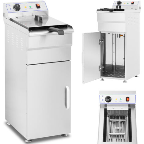 Freidora eléctrica independiente sobre mueble 400V 10L (1/5)
