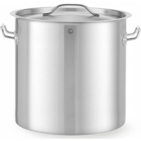 Olla Budget Line con tapa 25 l diámetro 345 x 350 h - Hendi 834206