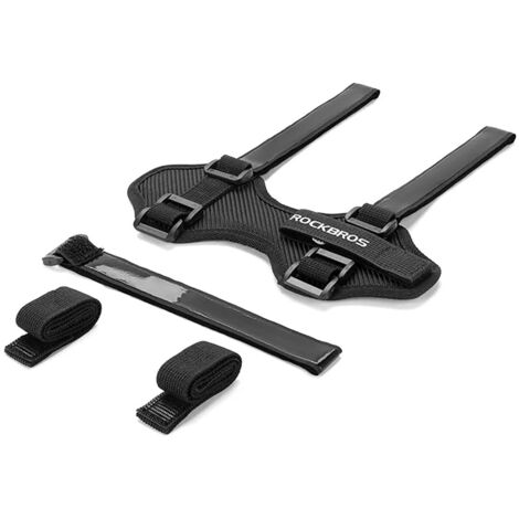 Soporte para bicicleta con velcro para montar en el marco del manillar para un altavoz, una botella de agua, etc. - negro (1/5)