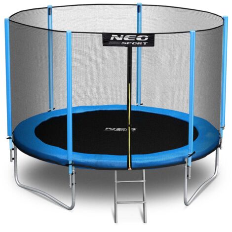Cama elástica de jardín de 312 cm con red exterior y escalera Neo-Sport