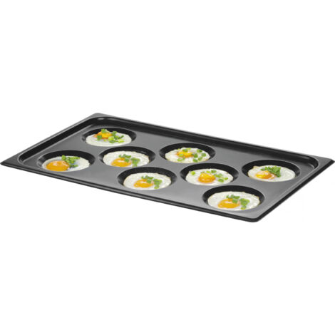 Bandeja para 8 huevos fritos, tortillas, tortitas Convectomat Eggplate GN 1/1 TEFLON