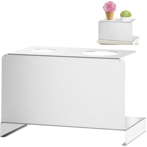 Soporte para obleas de helado, plato de pesaje, 2 orificios, 45 mm, 65 mm - Hendi 755754