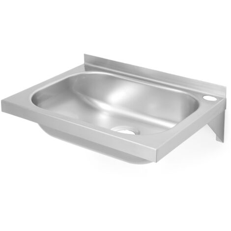Lavamanos de pared de acero 400x295 mm - Hendi 811818