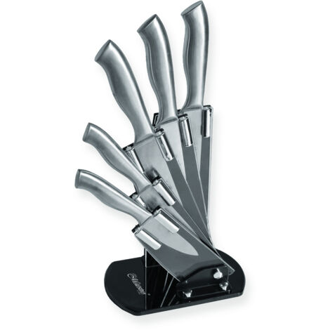 Juego de cuchillos, juego completo de 6 piezas sobre soporte con soporte MAESTRO MR-1410 (1/5)