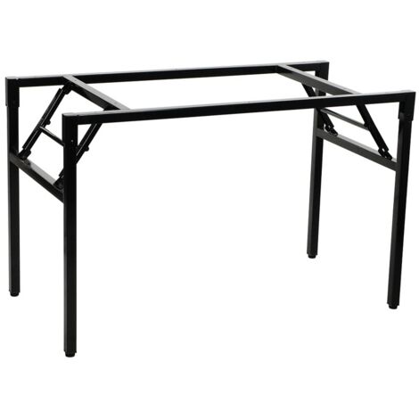 Marco plegable para escritorio o mesa NY-A024 - 136x66 cm, negro