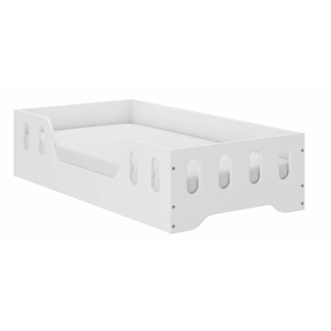 Cama infantil Montessori LAKI 140x70 blanca