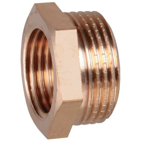 Conector de reducción de latón 3/4 x 1/2 AQUER