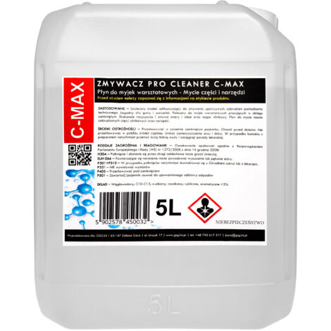 Líquido removedor de piezas y herramientas para la hidrolimpiadora de taller PRO CLEANER C-MAX 5L