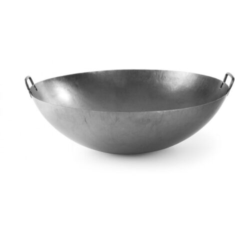 Sartén wok de acero laminado, diámetro 700 mm - Hendi 626504