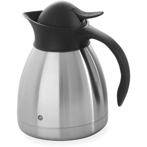 Termo, jarra térmica de catering para café, de doble pared, de acero, 1 L - Hendi 446508