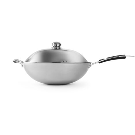 Sartén wok de inducción para wok de inducción de 36 cm - Hendi 239773