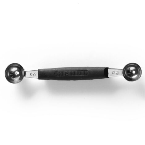 Cortador de bolas decorativo doble de acero inoxidable - Hendi 856000