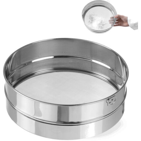 Tamiz denso para repostería, para tamizar azúcar glas, diámetro 407 mm, acero - Hendi 637821