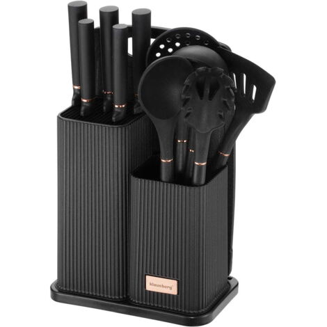 Juego de cuchillos de cocina en bloque con utensilios de cocina y tabla de cortar, 12 piezas, KLAUSBERG KB-7835 (1/5)