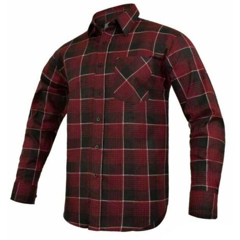Camisa de trabajo de franela roja LEON - L 182/42 (1/5)