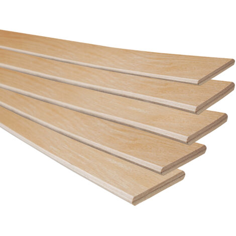 Listón de haya para muelles de 895 mm para somier de cama, 10 uds.