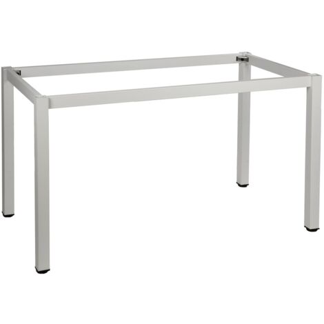 Estructura de escritorio o mesa con pata cuadrada NY-A057/136/K - 136x66 cm, blanco