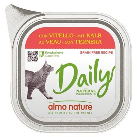 Almo Nature Diario Bandeja para gatos 100 g - Ternera 100 g