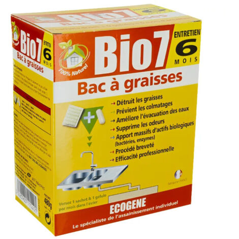 Saneamiento, mantenimiento de plato de grasa 6 meses BIO7, 480g