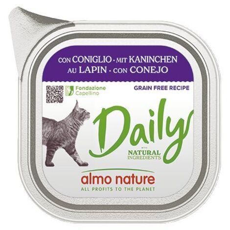Almo Nature Diario Bandeja para gatos 100 g - Conejo 100 g