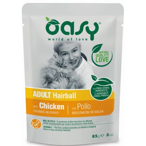 Oasy Etapa de vida Sobre para gatos 85 g - Antibolas de pelo 85 g