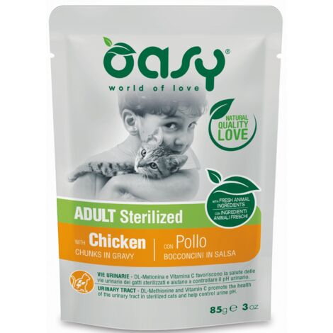 Oasy Etapa de vida Esterilizado - Sobre de 85 g - Esterilizado Pollo 85 g