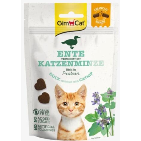 GimCat  Snack crujiente 50 g - Pato y hierba gatera 50 g