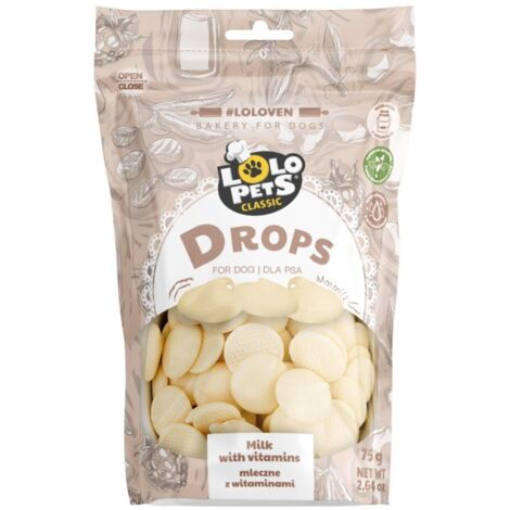 Lolo Pets  Gotas vitamínicas para perros 75 g - Leche 75 g