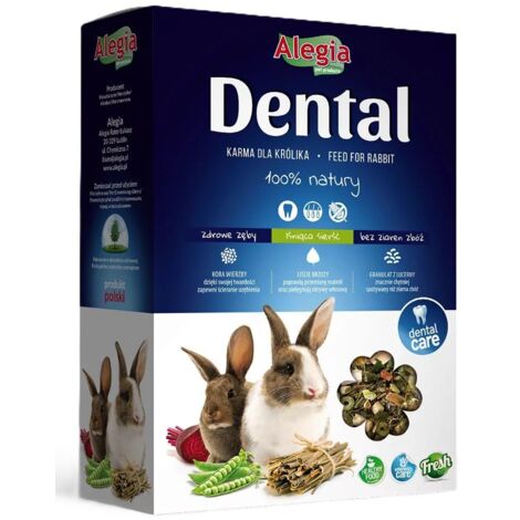 Alegia  Dental  Comida para roedores - Paquete de 300 g - Comida para conejos 300 g