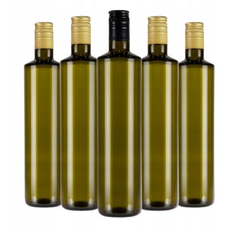 40 botellas DORICA 750ml OLIVE para aceite de oliva, tinturas, vidrio oscuro, 0,7l