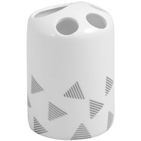 Taza para cepillo de dientes de porcelana blanca Valentino 1358 de AWD INTERIOR (1/2)