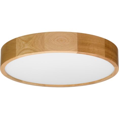 L谩mpara de techo de madera LEJA Plafond 475 ROBLE para sal贸n, cocina, ba帽o ESTILO