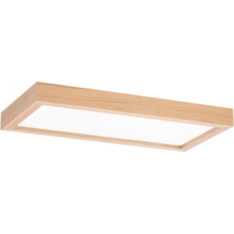 L谩mpara de techo LED Plafond LEJA 60x30 ROBLE 28W para pasillo, habitaci贸n STYLISH