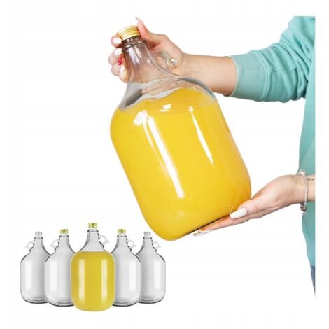 6x DAMA 5L CON TAP脫N, CARAMELO, GLOBO DE VINO, CAJA DE VODKA CON ALCOHOL