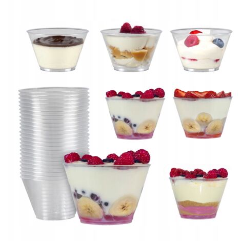 48x VASOS DE POSTRE 150ml Vaso TULI recipiente para postres y helados