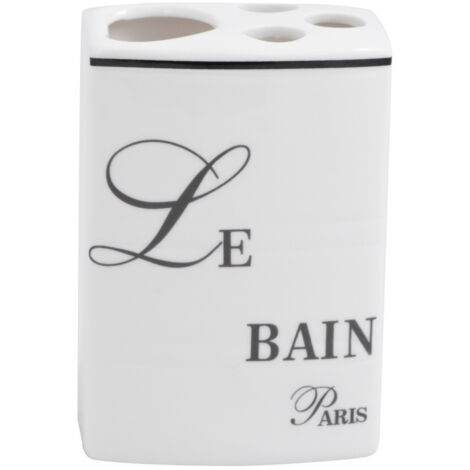 Taza para cepillos de dientes de porcelana blanca Paulo 1372 de AWD INTERIOR (1/2)